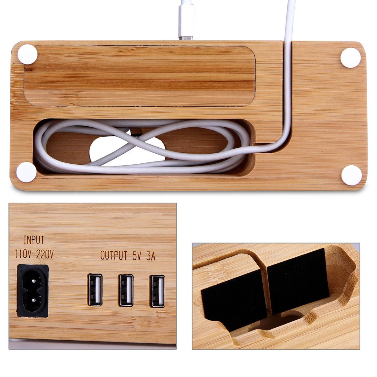 Bakeey-3-USB-Port-Bamboo-Wood-Charging-Dock-Station-Phone-Holder-for-38mm-and-42mm-Smartphone-1657703