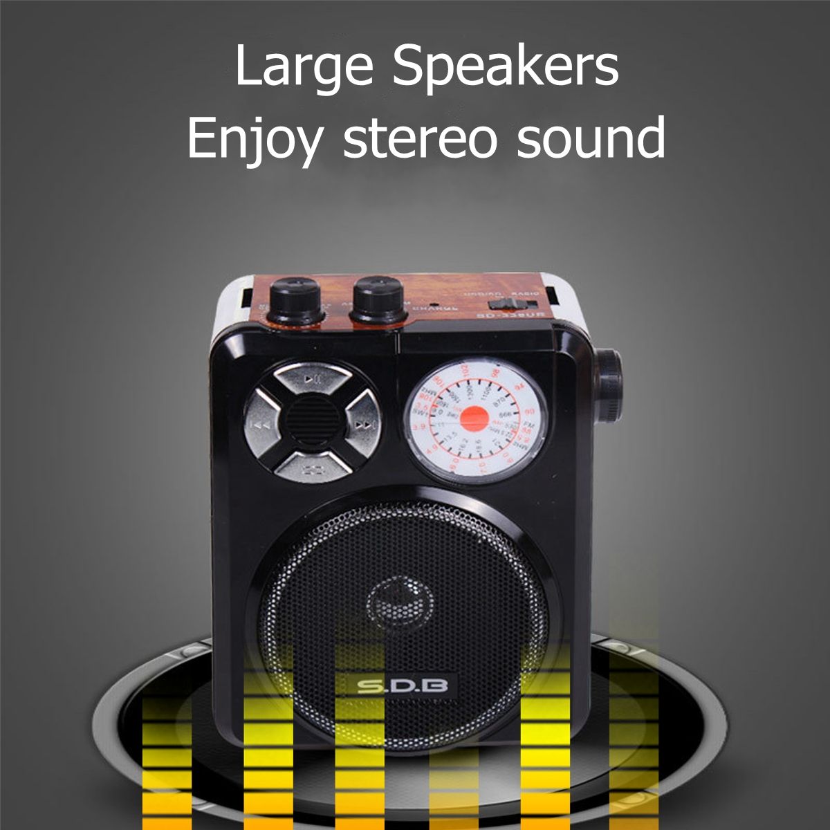 Bakeey-35mm-AUX-Full-Band-High-Sensitivity-FM-AM-Radio-U-Disk-TF-SD-Portable-Player-With-Flashlight--1589275