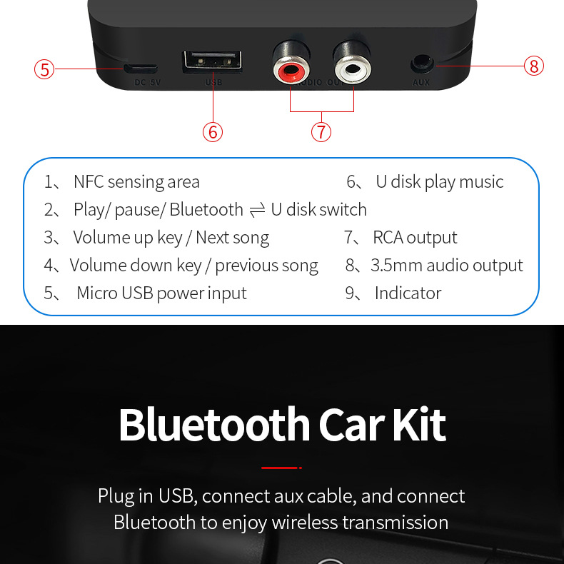 Bakeey-35mm-AUX-Stereo-Wireless-Adapter-NFC-bluetooth-50-Music-Receiver-RCA-bluetooth-Adapter-For-Am-1763174
