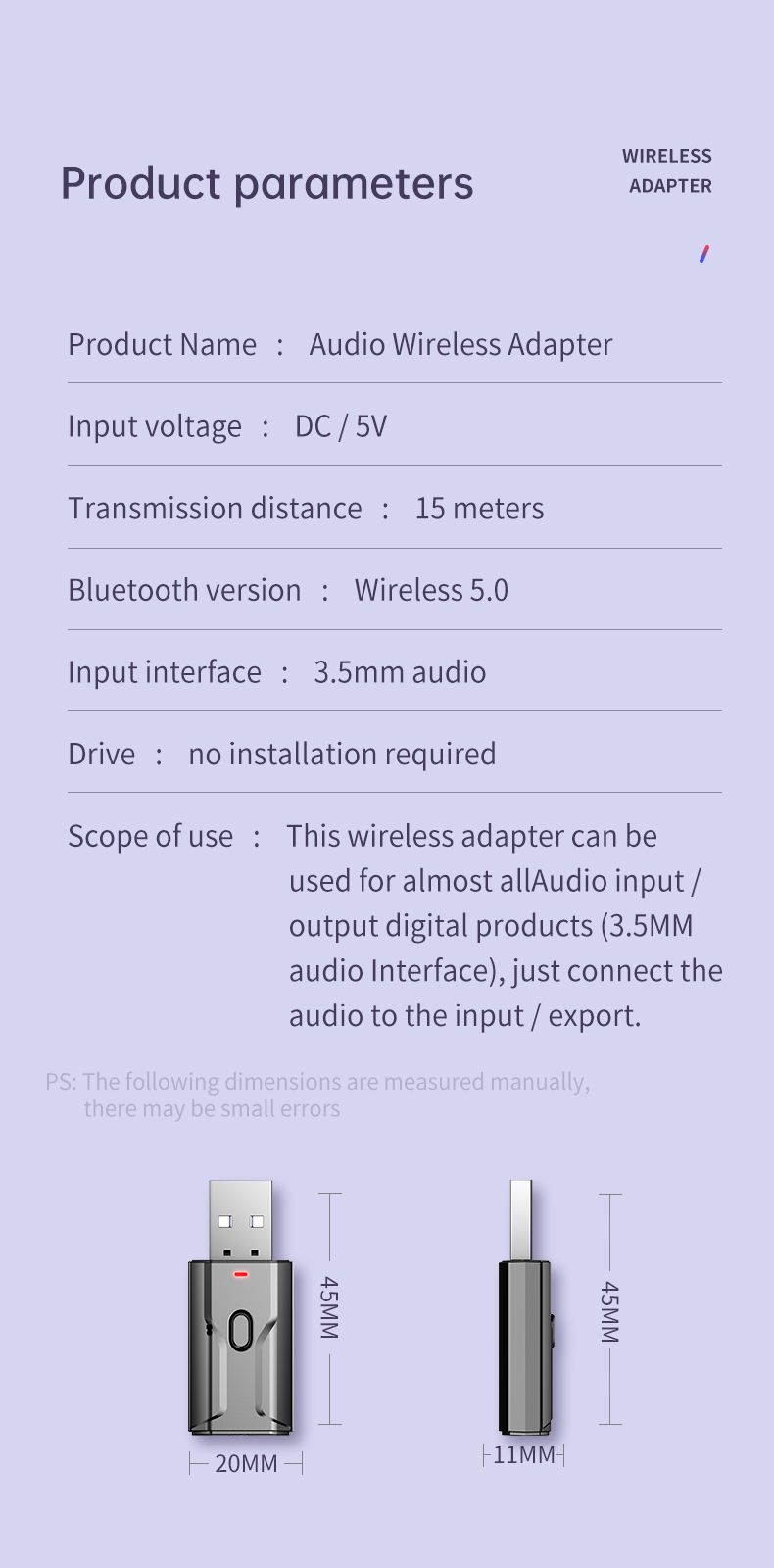 Bakeey-4-in-1-35mm-Jack-bluetooth-50-Receiver-Transmitter-Stereo-Wireless-Audio-Adapter-for-bluetoot-1745780