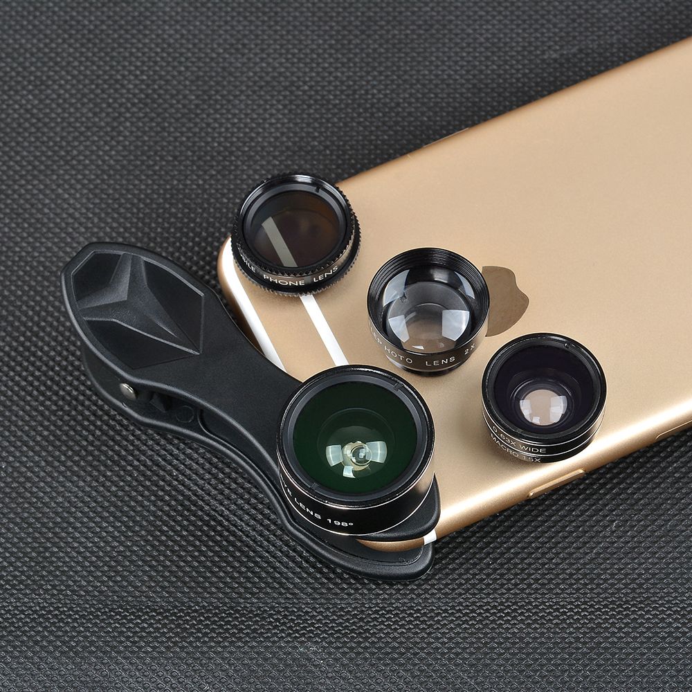 Bakeey-5-in-1-Universal-Professional-Mobile-Phone-Photography-HD-Glass-Phone-Lens-198deg-Fisheye-Len-1688593