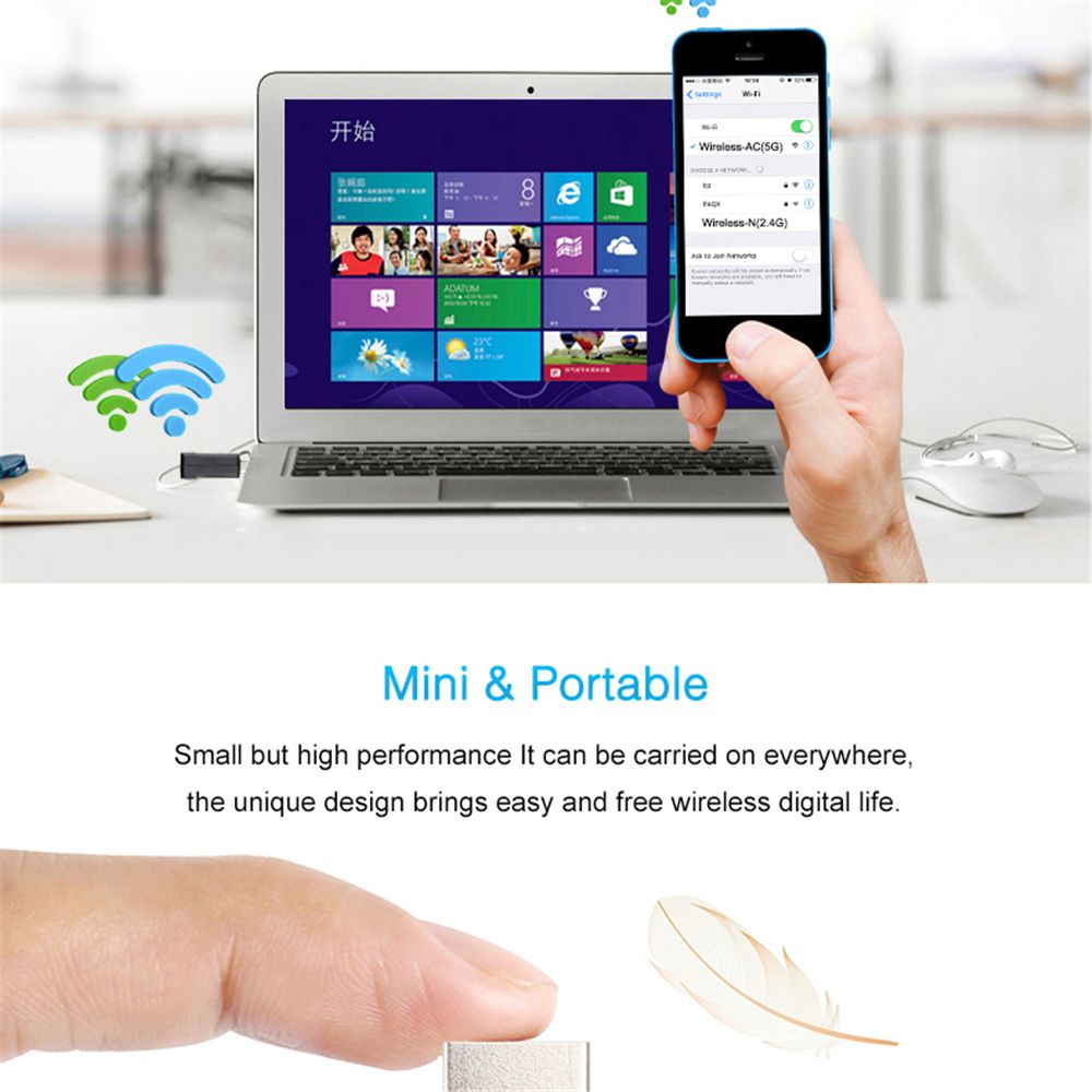 Bakeey-600Mbps-USB-Wireless-Network-Card-WiFi-Adapter-Dual-Band-24G5G-Wi-Fi-Dongle-For-Desktop-Lapto-1720504