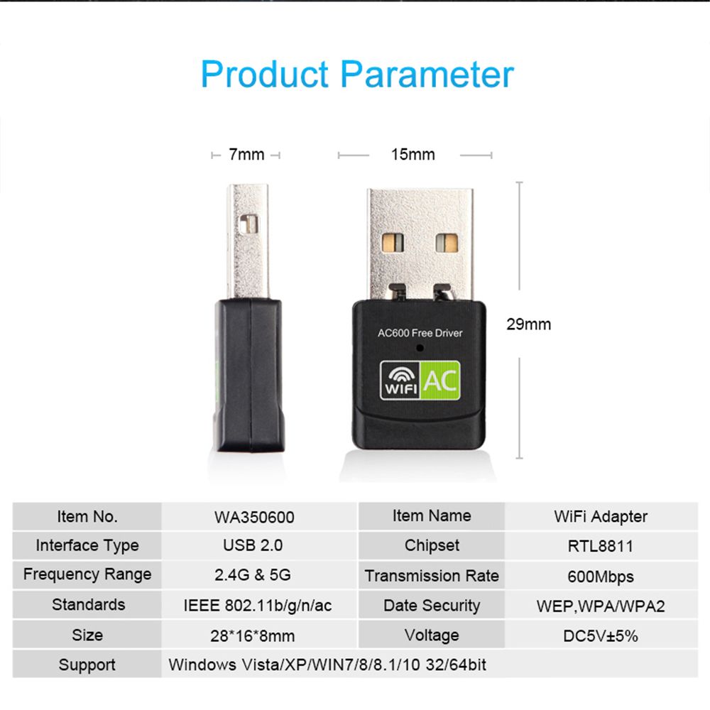 Bakeey-600Mbps-USB-Wireless-Network-Card-WiFi-Adapter-Dual-Band-24G5G-Wi-Fi-Dongle-For-Desktop-Lapto-1720504