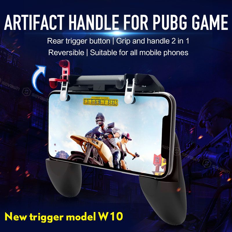 Bakeey-Foldable-Gamepad-Joystick-Game-Controller-Trigger-Mobile-Phone-Holder-For-PUBG-Phone-Game-1388376