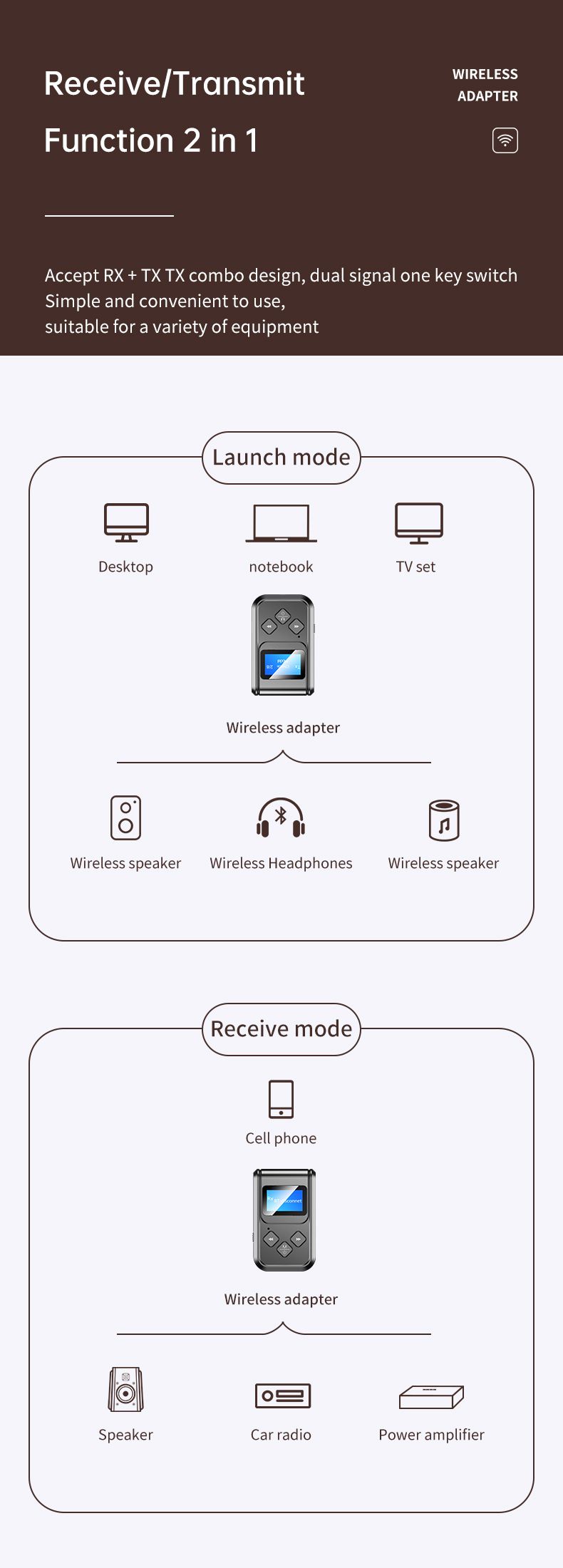 Bakeey-LCD-Digital-Display-bluetooth-50-Audio-Transmitter-Receiver-Wireless-Audio-Adapter-35mm-Audio-1716555