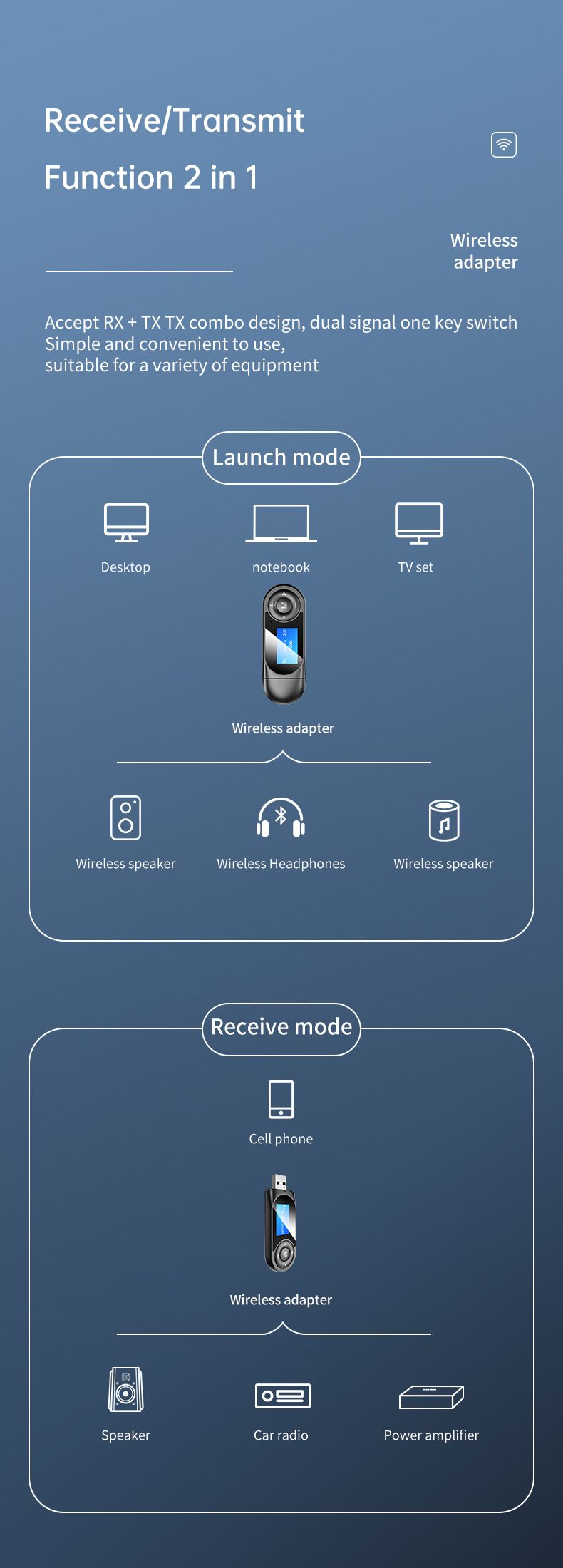 Bakeey-LCD-Digital-Display-bluetooth-Adapter-Hands-free-Call-Stereo-bluetooth-Receiver-Transmitter-F-1716593