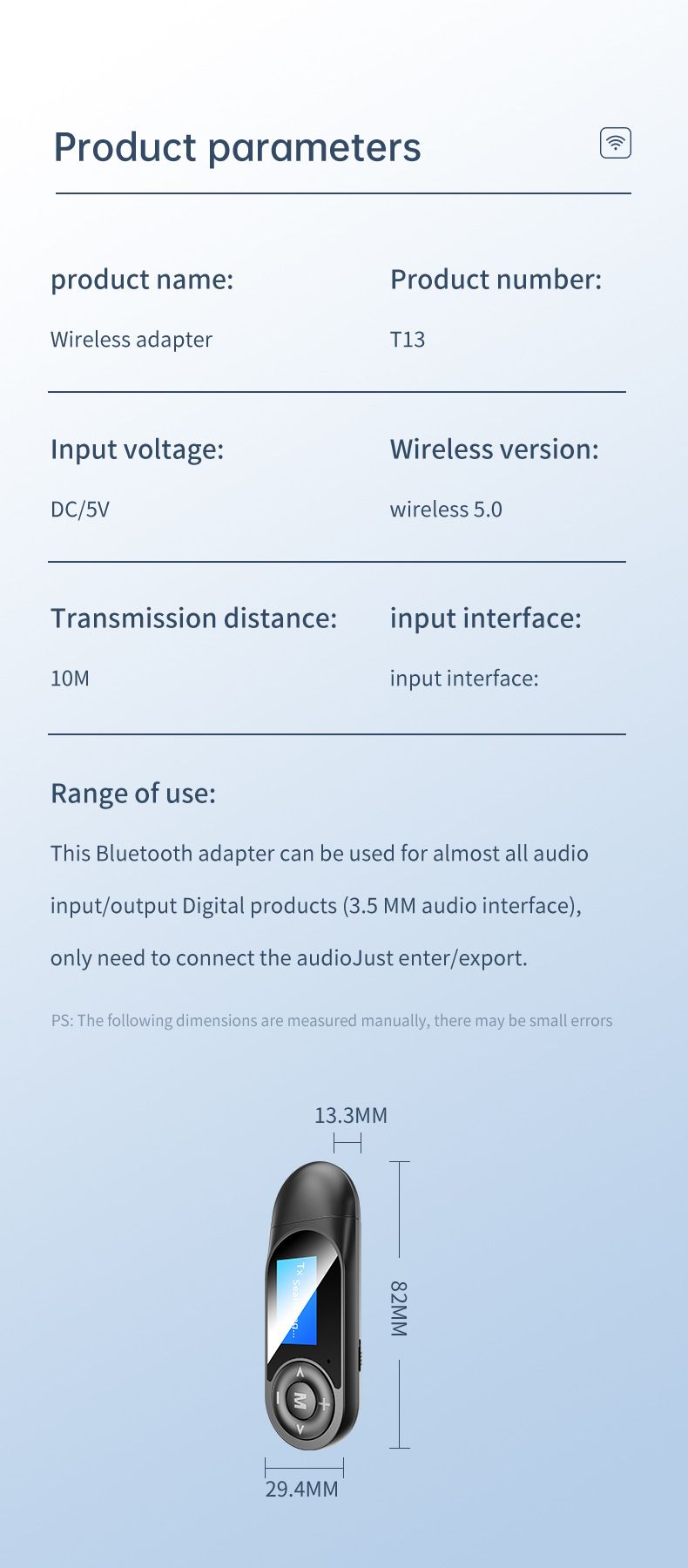 Bakeey-LCD-Digital-Display-bluetooth-Adapter-Hands-free-Call-Stereo-bluetooth-Receiver-Transmitter-F-1716593