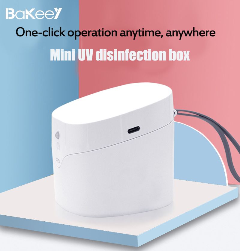 Bakeey-Multifunctional-Portable-USB-LED-UV-Sterilization-Box-Mask-Pacifier-Headset-Phone-Sterilizer--1665095