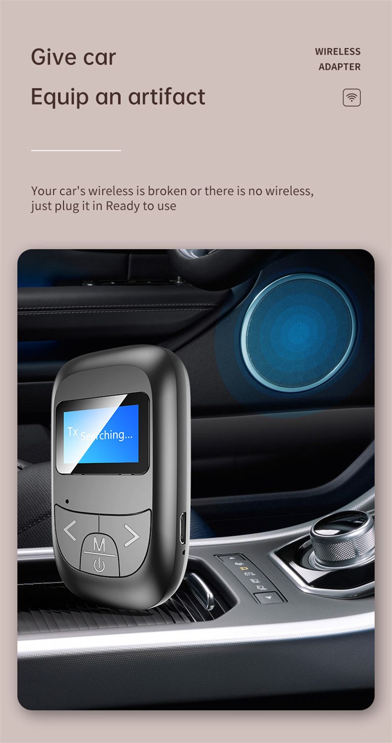 Bakeey-T14-LCD-Display-bluetooth-50-Audio-TransmitterReceiver-Adapter-AUX-RCA-Stereo-Wireless-Adapte-1752617