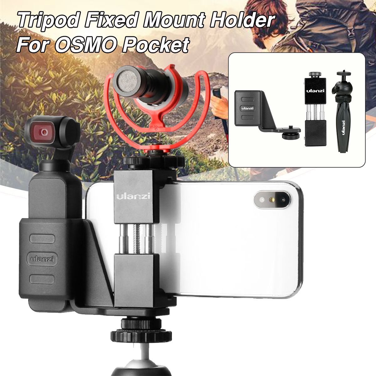 Bakeey-Tripod-Fixed-Bracket-Mount-Phone-Holder-Stand-for-OSMO-Pocket-Camera-for-Mobile-Phone-1420430