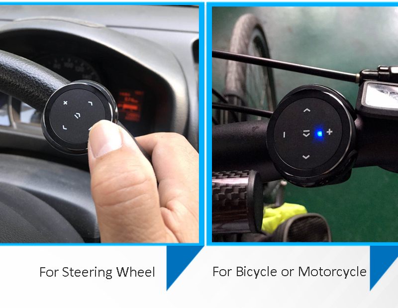 Bakeey-Wireless-bluetooth-Remote-Control-Phone-Car-Steering-Wheel-Motorcycle-Handlebar-Remote-Contro-1533926