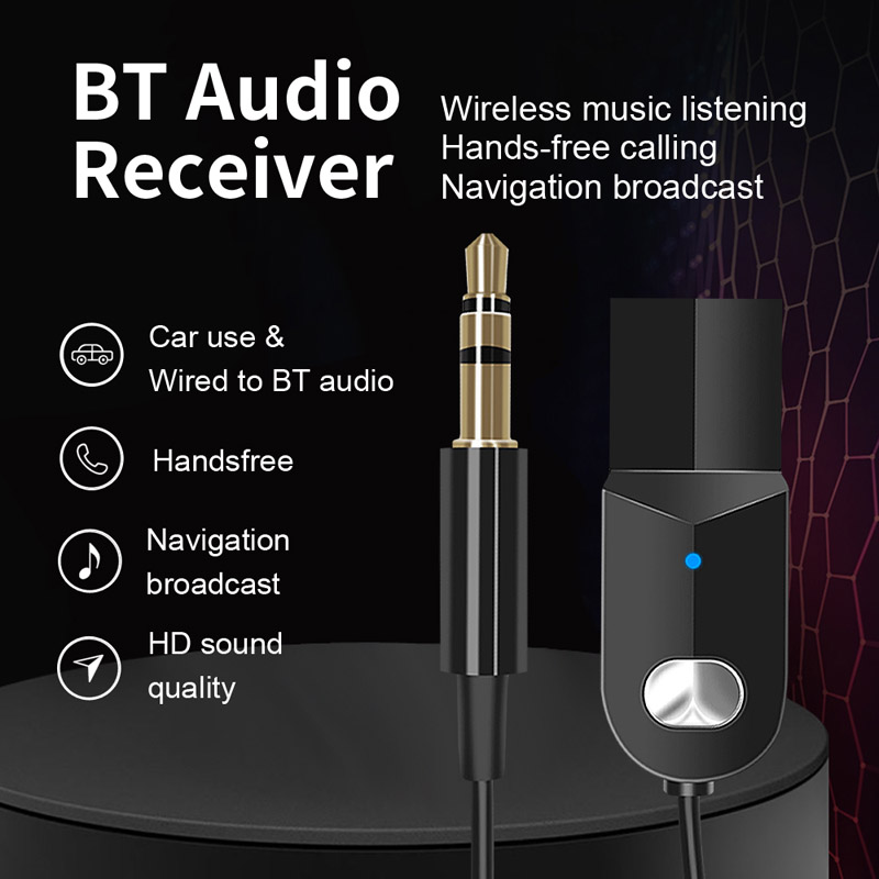 Bakeey-bluetooth-50-Adapter-Audio-Receiver-Transmitter-LED-Indicator-AUX-Music-Play-Navigation-Hands-1716618