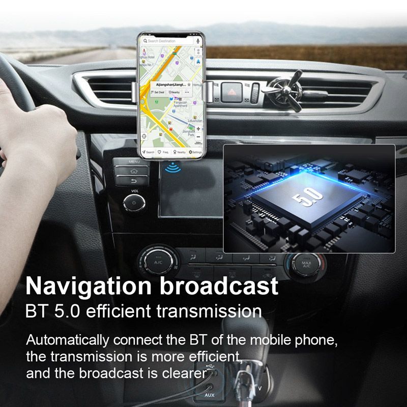 Bakeey-bluetooth-50-Adapter-Audio-Receiver-Transmitter-LED-Indicator-AUX-Music-Play-Navigation-Hands-1716618