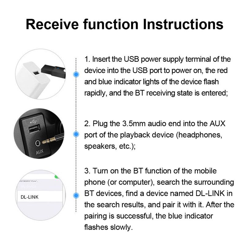 Bakeey-bluetooth-50-Adapter-Audio-Receiver-Transmitter-LED-Indicator-AUX-Music-Play-Navigation-Hands-1716618
