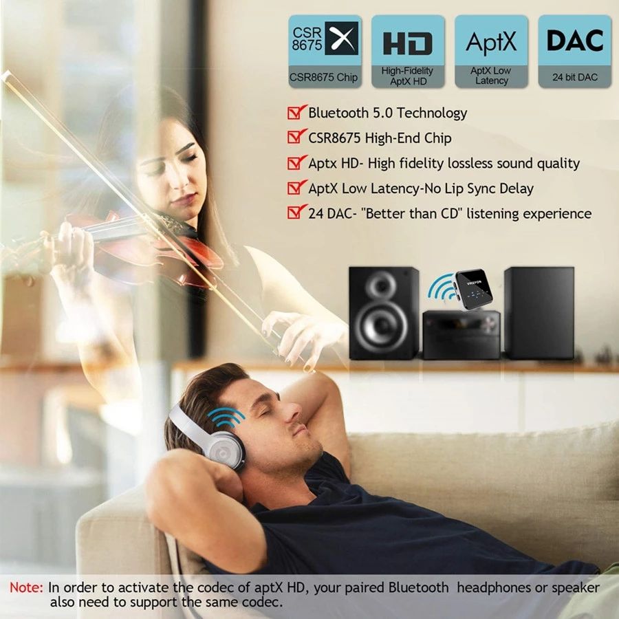 Bakeey-bluetooth-50-Audio-Receiver-Transmitter-RCA-35mm-Jack-AUX-Wireless-Adapter-with-MiC-for-TV-Ca-1770820