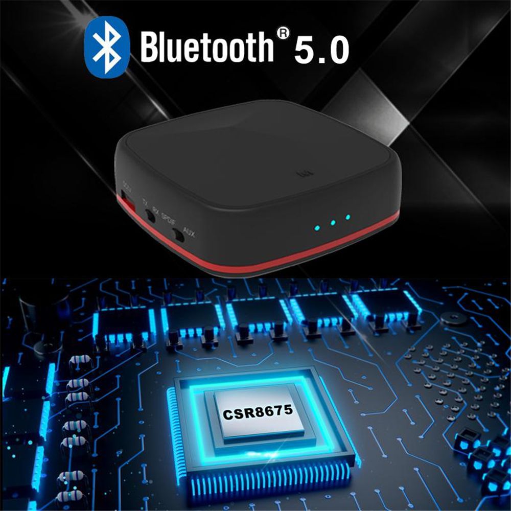 Bakeey-bluetooth-50-Receiver-Transmitter-HD-bluetooth-Adapter-Low-Latancy-Wireless-Optical-Audio-RCA-1756802