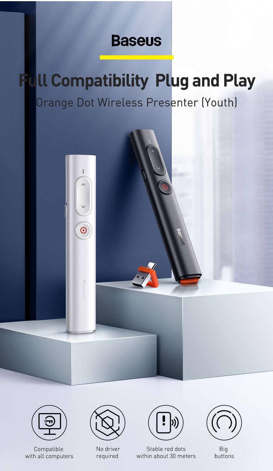 Baseus-Orange-Dot-Wireless-Presenter-with-Remote-Control-Red-Light-Electronic-Point-Multimedia-Flip--1744722