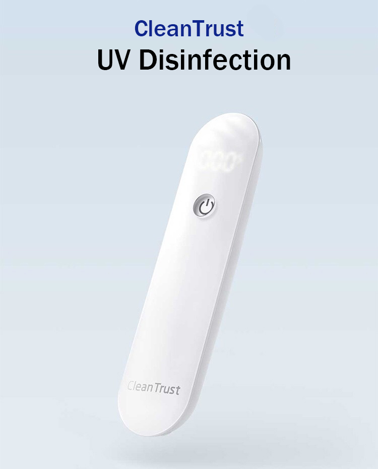 CleanTrust-Handheld-Multifunction-UV-Phone-Sterilizer-with-LCD-Display--100Pcs-75-Alcohol-Disposable-1663765