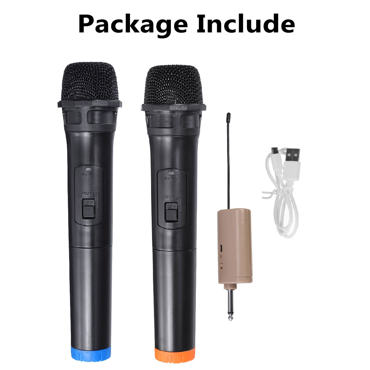 DC-12V-UHF-2-Channel-Dual-Wireless-Handheld-Microphone-Speaker-Mics-w-Receiver-1679241