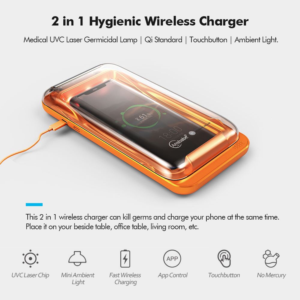 HUAWEI-HiLink-Ansbabe-2-in-1-Qi-Wireless-Charger-UV-C-Germicidal-Personal-Health-Care-UV-Phone-Steri-1653103