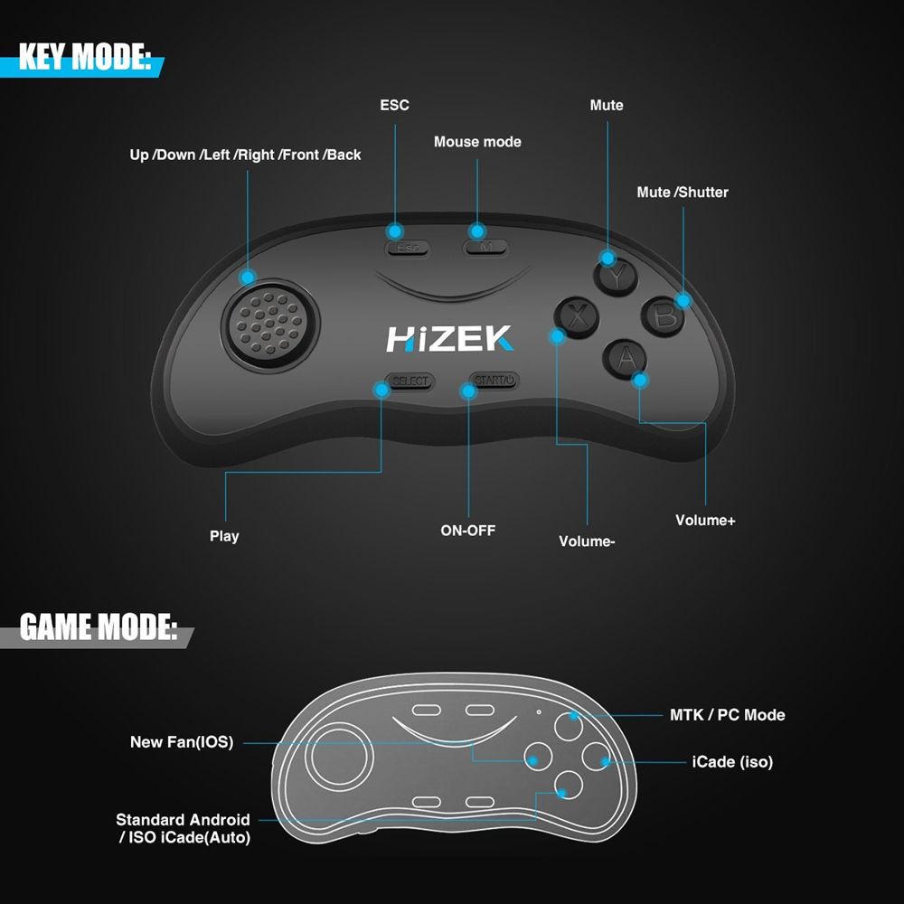 Hizek-VR-Remote-Controller-Wireless-bluetooth-Remote-Game-Controller-Gamepad-for-Mi-A2-1365090