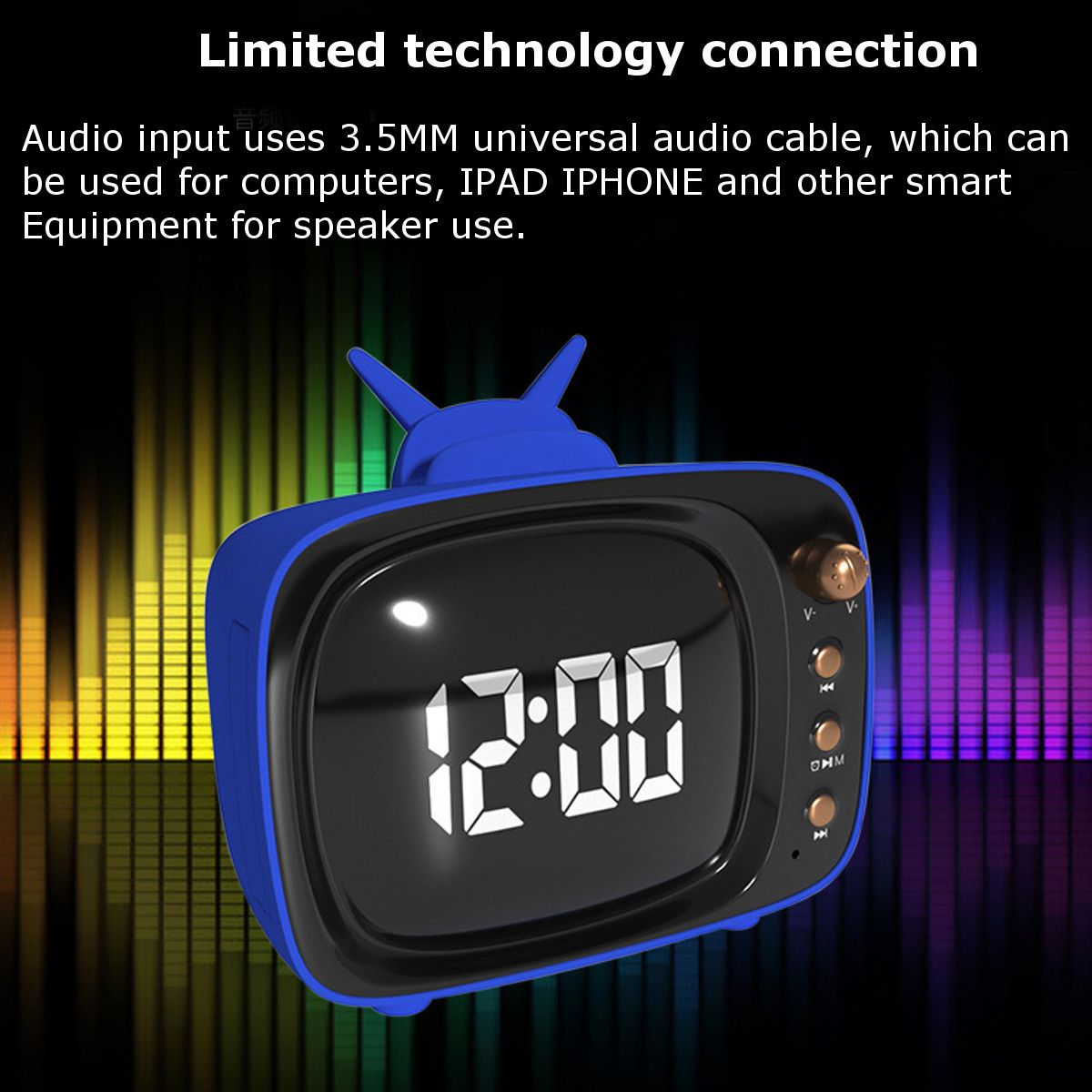 Portable-Retro-Speaker-TV-Design-Mobile-Phone-Holder-Stand-bluetooth-Alarm-Clock-1632092