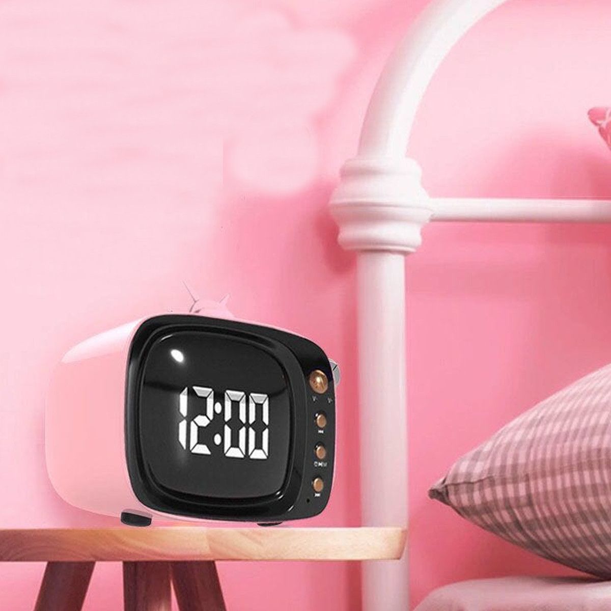 Portable-Retro-Speaker-TV-Design-Mobile-Phone-Holder-Stand-bluetooth-Alarm-Clock-1632092