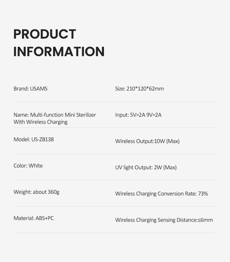 USAMS-3-in-1-Portable-Multifunction-10W-Wireless-Charging-UV-Ozone-Disinfection-Sterilizer-Aromather-1657449