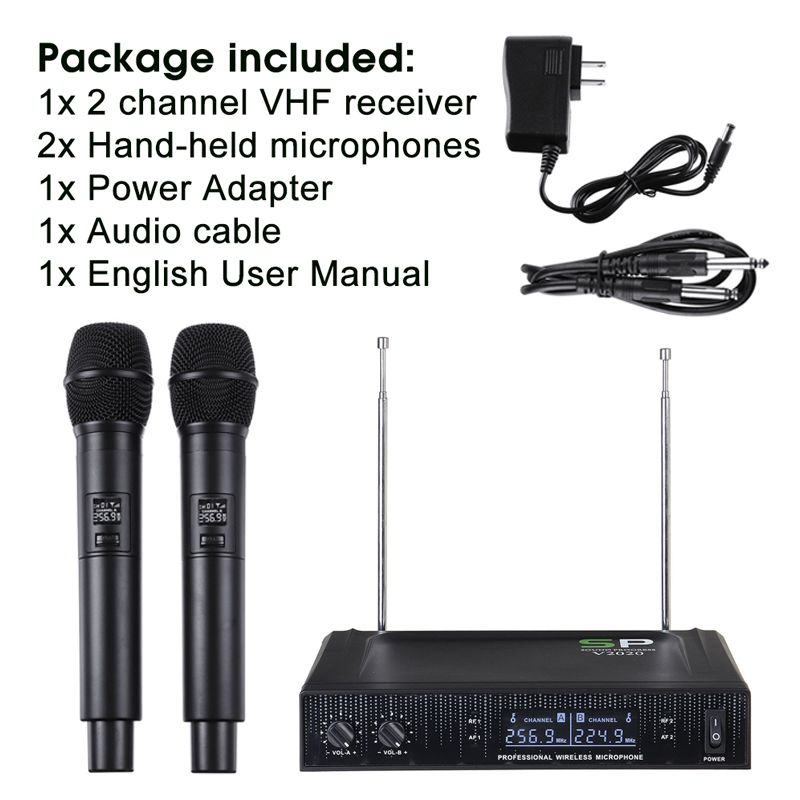 V2020-VHF-Wireless-Microphone-System-Cordless-Dual-Handheld-Mic-Karaoke-Singing-1655166