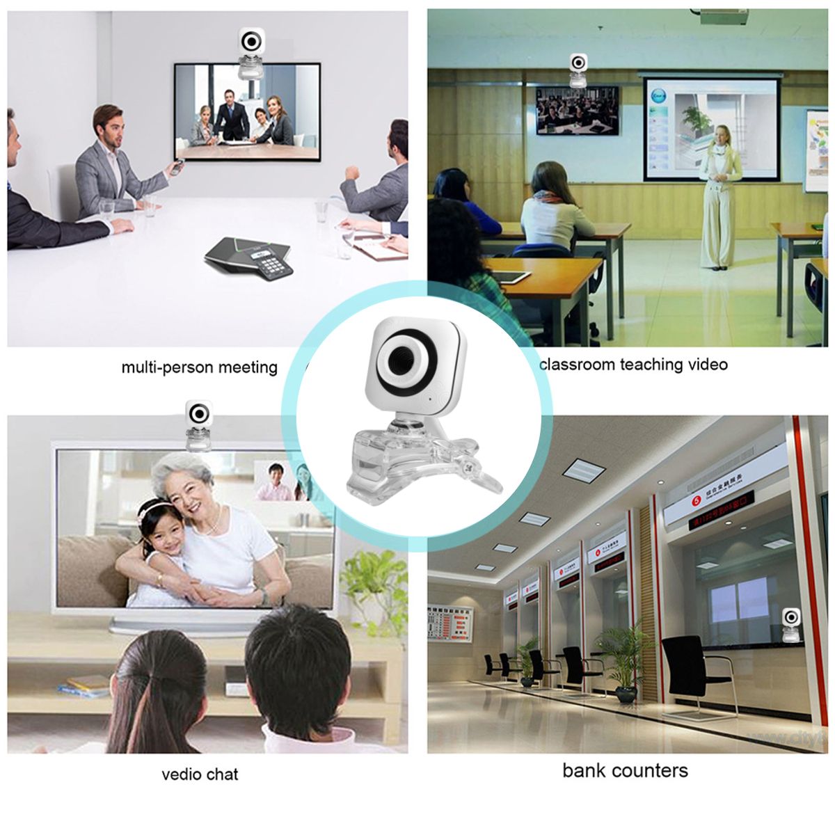 V4-360deg-Rotation-HD-Free-Drive-USB-Webcam-AF-Autofocus-Conference-Live-Computer-Camera-Built-in-No-1664991