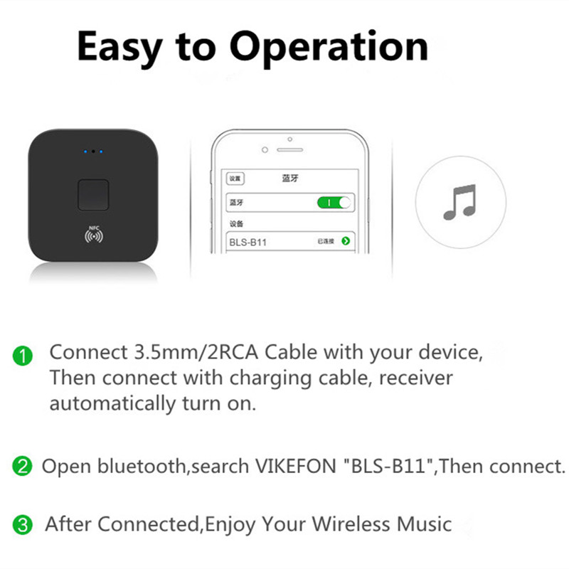 Vikefon-NFC-enabled-bluetooth-V50-Audio-Transmitter-Receiver-35mm-Aux-2RCA-Wireless-Audio-Adapter-Fo-1762038