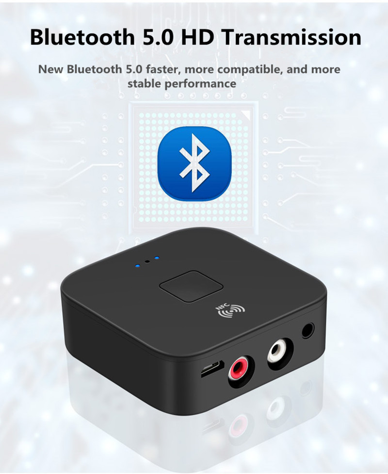 Vikefon-NFC-enabled-bluetooth-V50-Audio-Transmitter-Receiver-35mm-Aux-2RCA-Wireless-Audio-Adapter-Fo-1762038