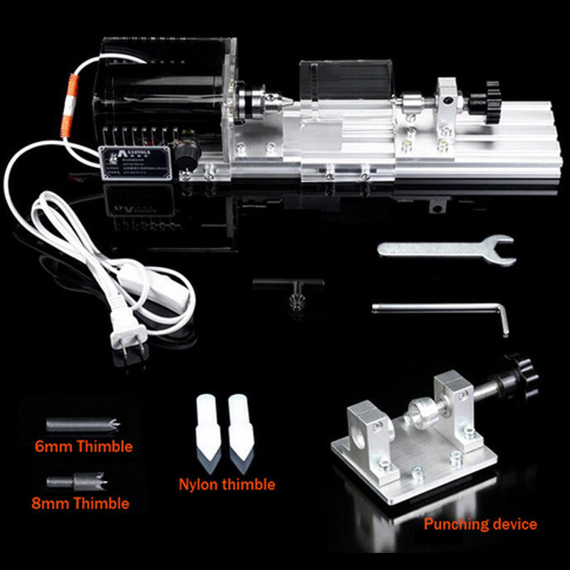 220V-350W-8000rmin-Mini-Lathe-Beads-Wood-Multi-function-Polishing-Machine-Woodworking-Lathe-1370401