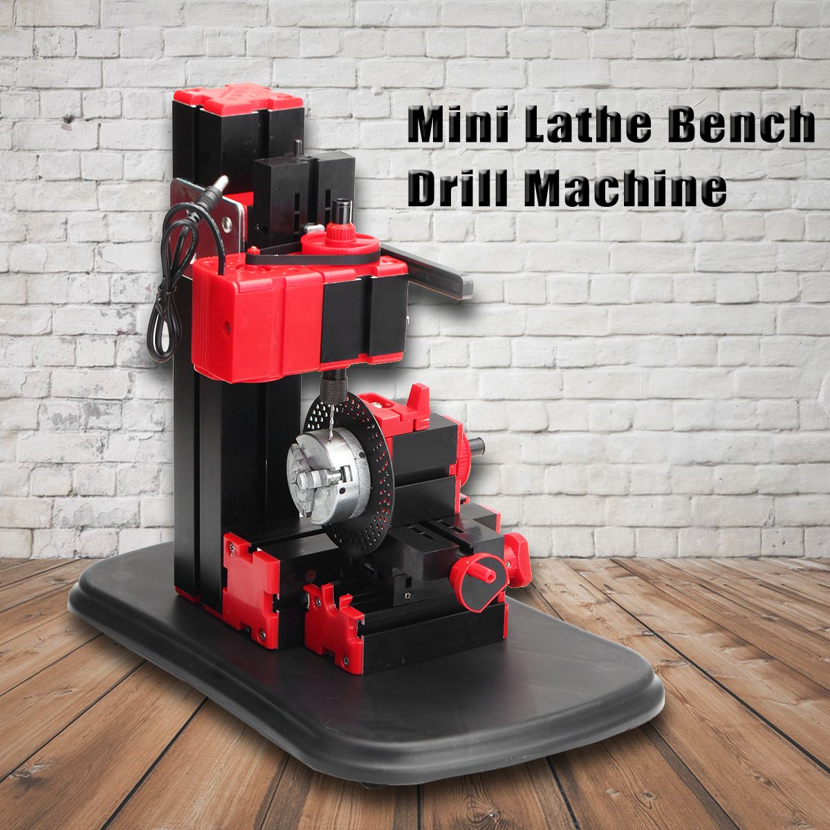 Mini-Lathe-Bench-Drill-Machine-DIY-Woodwork-Model-Making-Tool-Lathe-Milling-Machine-Kit-1288141