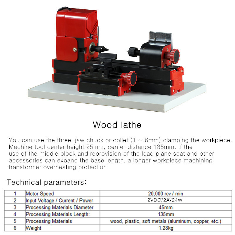 Raitoolreg-8-In-1-Multipurpose-Wood-Model-Making-DIY-Tool-Basic-Lathe-Milling-Drilling-Sanding-Tools-1181993