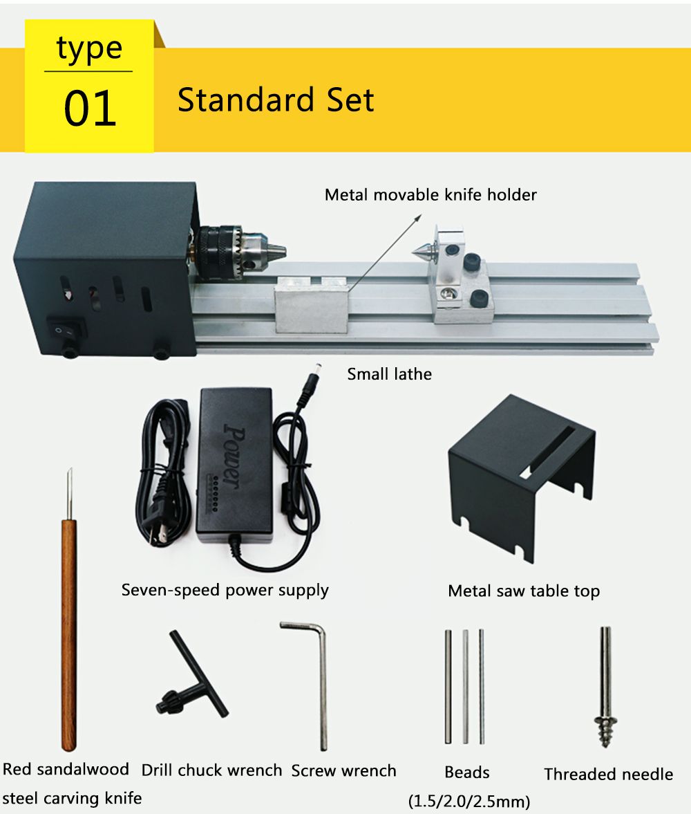 Raitoolreg-80W-24V-Mini-Lathe-Beads-Polisher-Machine-Woodworking-Craft-DIY-Rotary-Tool-Beads-Grindin-1337578