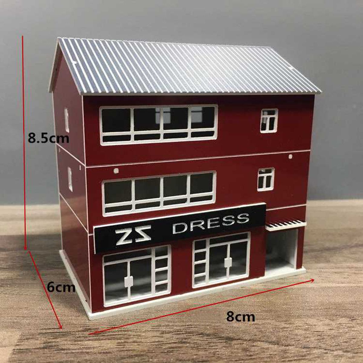 1150-Outland-Building-Model-N-Scale-Gauge-Scene-Story-Dress-Store-Modern-House-1390187