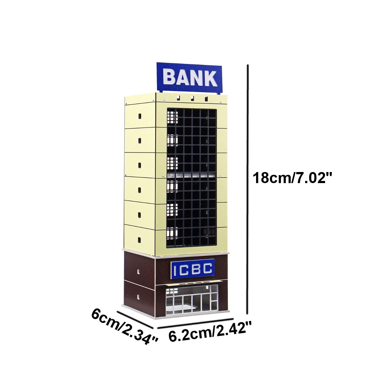 1150-Outland-Model-Modern-Building-Bank-N-Scale-FOR-GUNDAM-Gifts-1372826