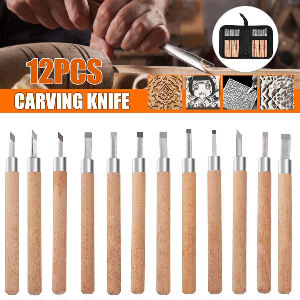 12-Pcs-Set-Wood-Carving-Chisels-Tool-Woodcut-Woodworking-Gouges-DIY-Craft-Kit-1733555