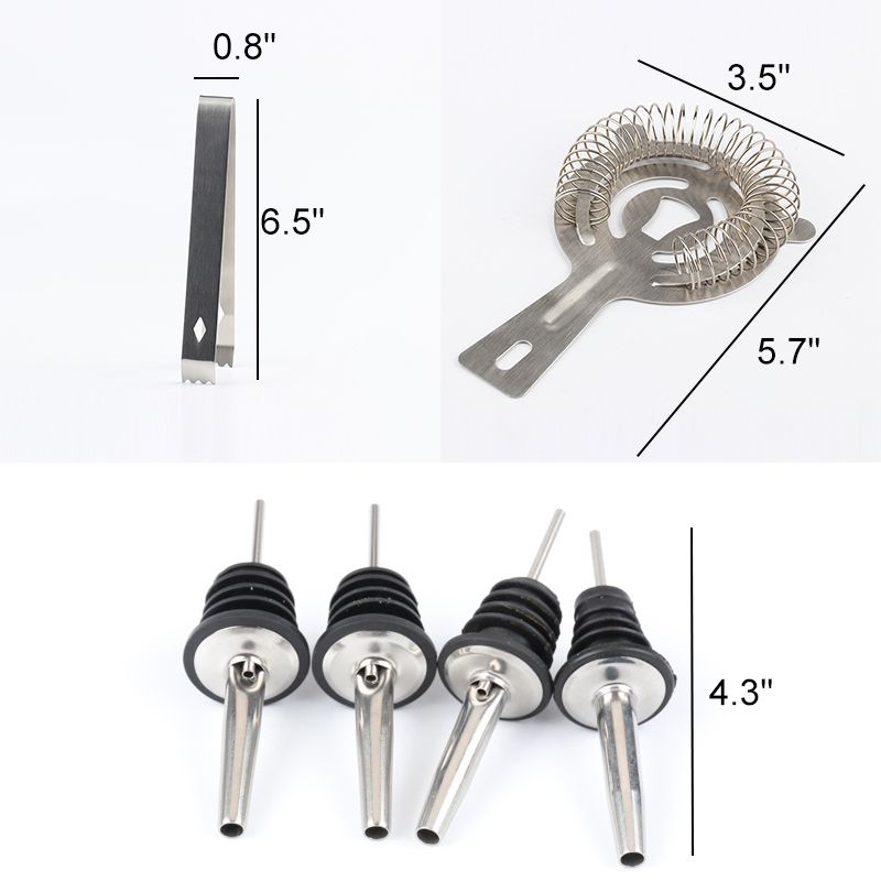 12Pcs-075Ltr-Stainless-Steel-Ice-Mixer-Set-Cocktail-Shaker-Mixer-Maker-Bar-Drink-Tools-1724897