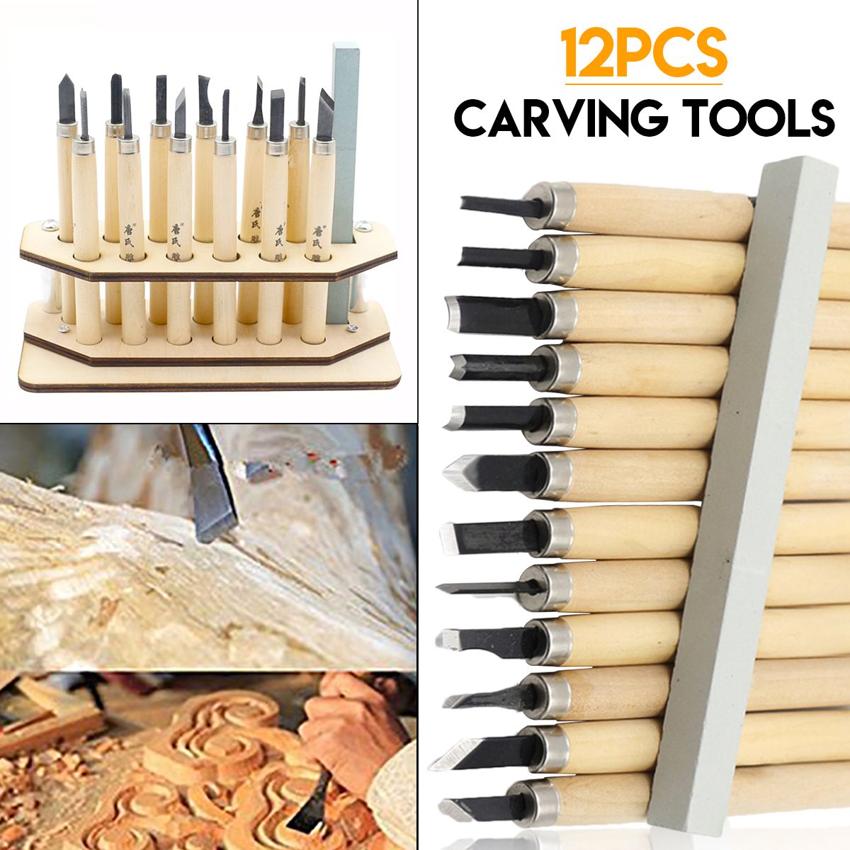 12Pcs-Wood-Carving-Tool-Set-Chisels-Cutter-Woodcut-Woodworking-Arts-Craft-Kit-1504134