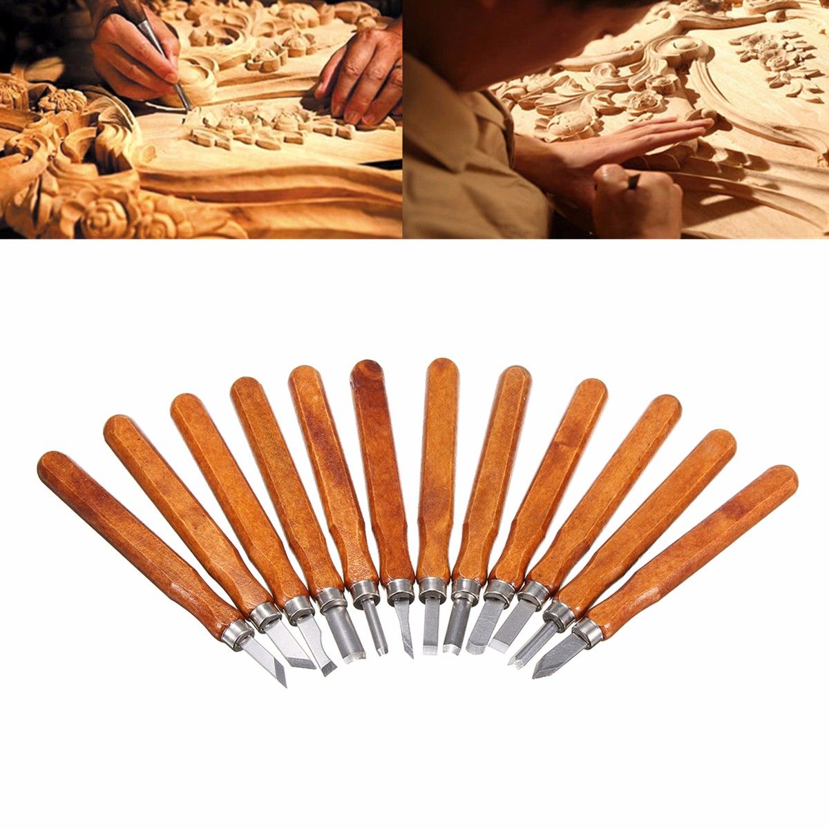 12Pcs-Wood-Carving-Wood-Working-Hand-Chisel-Set-Professional-Lathe-Gouges-Tool-1131106