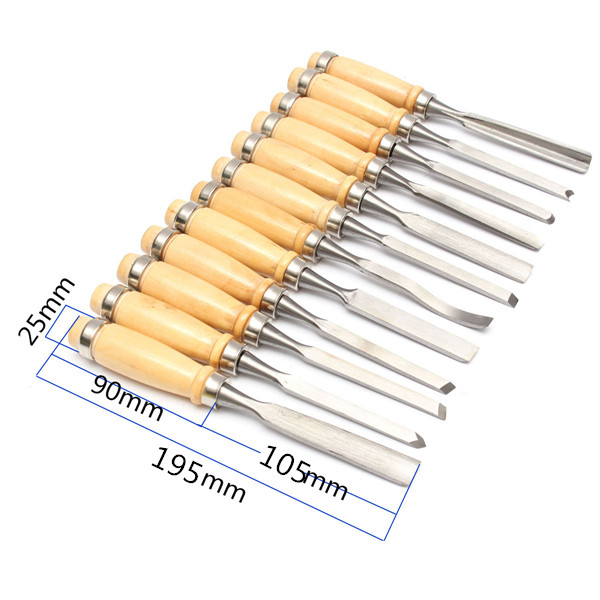 12Pcs-Wood-Working-Wood-Carving-Hand-Chisel-Professional-Gouges-Tool-Set-1048545