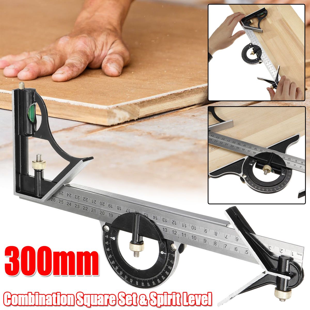 12quot-300mm-Combination-Square-Protractor-Level-Measure-Measuring-Angle-Ruler-Set-1623738
