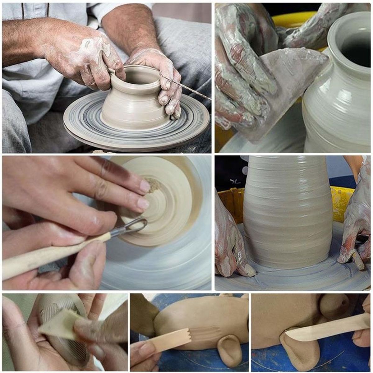 13Pcs38Pcs61Pcs-Pottery-Clay-Sculpting-Wax-Carving-Pottery-Modeling-Tool-Set-1637672