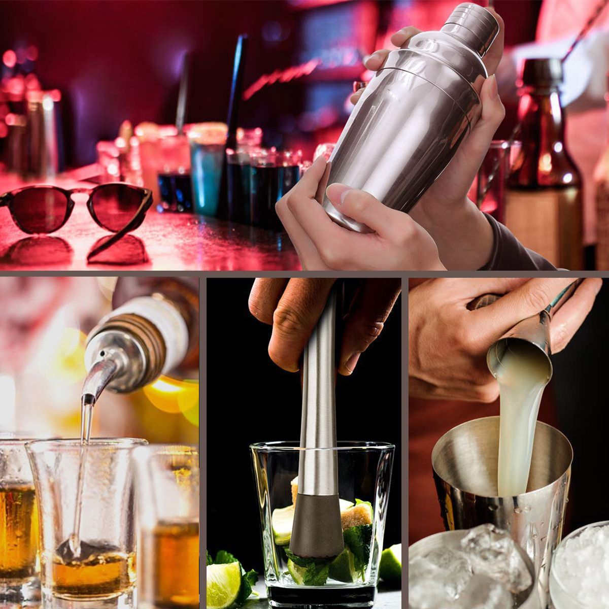 16Pcs-Cocktail-Shaker-Bar-Set-Stainless-Steel-Drink-Mixer-Bartender-Tool-Kit-1724726