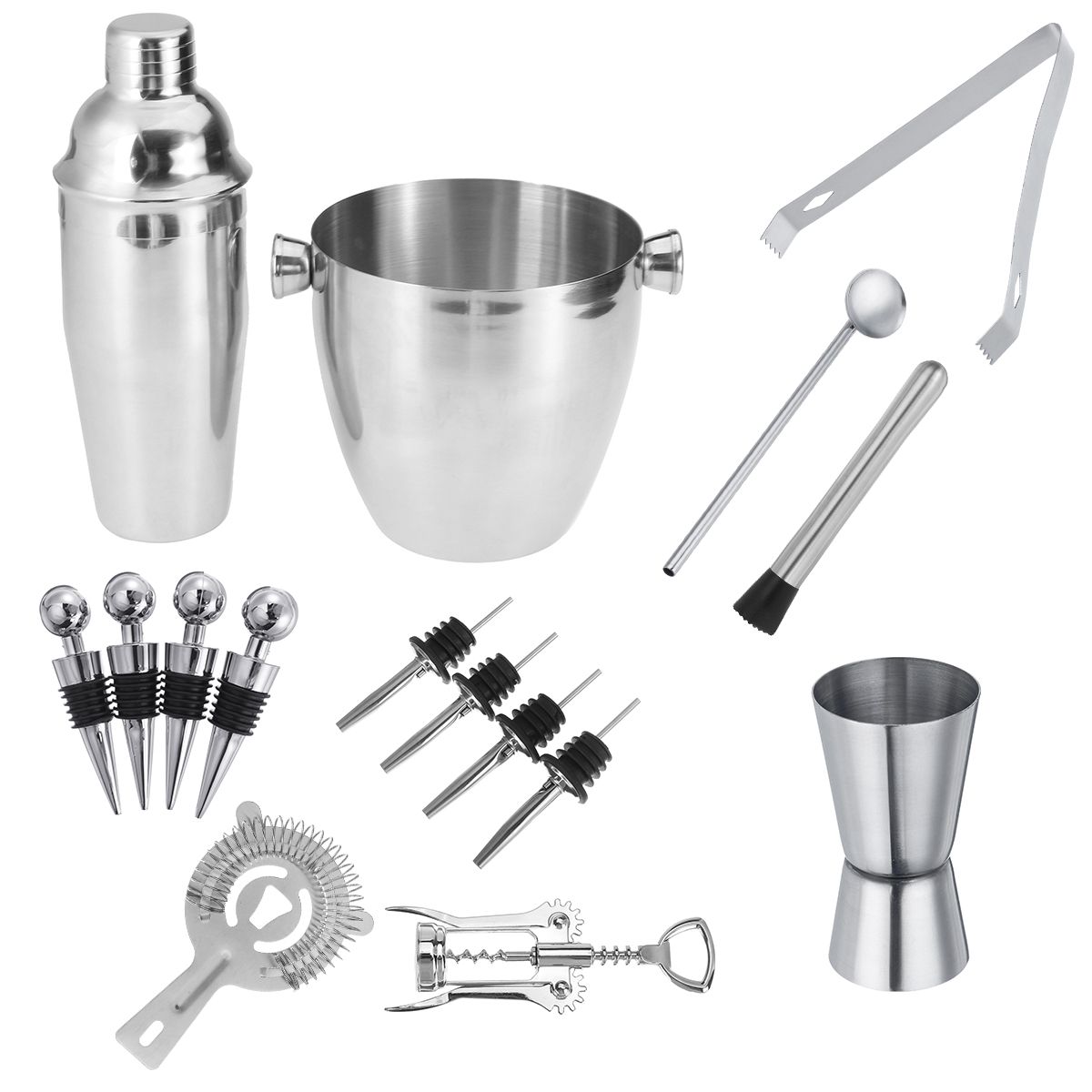 16Pcs-Cocktail-Shaker-Bar-Set-Stainless-Steel-Drink-Mixer-Bartender-Tool-Kit-1724726