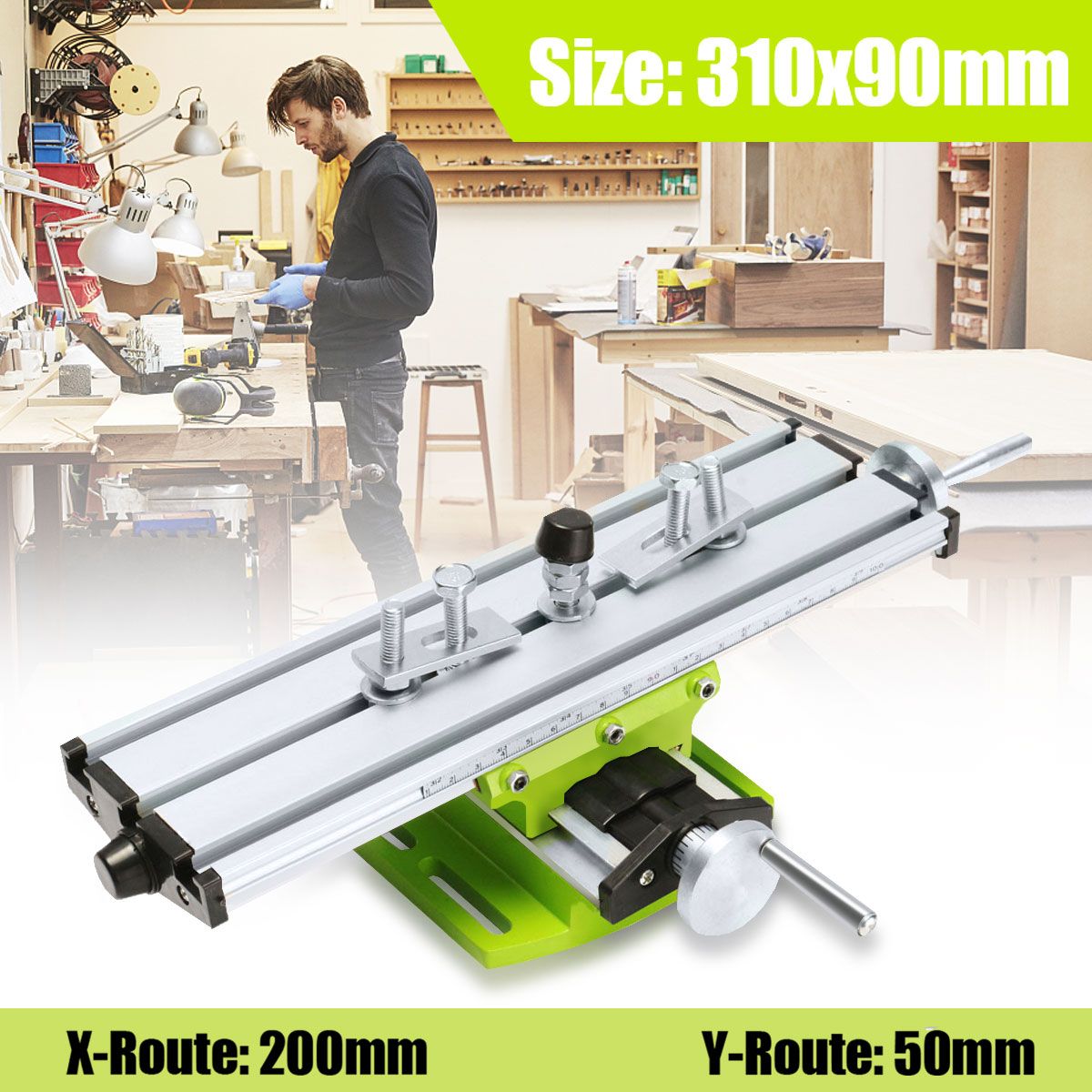 2-Axis-Milling-Compound-Working-Table-Cross-Sliding-Bench-Drill-Vises-Fixture-DIY-1185581