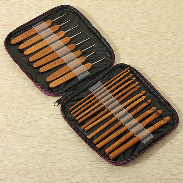 20pcs-Bamboo-Sewing-Crochet-Hooks-Weave-Knitting-Needles-927319