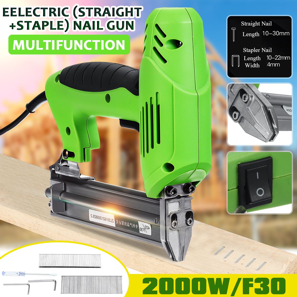 220V-Electric-Brad-Nail-U-Type-Staple-Dual-Use-Staple-Woodworking-Tools-Green-1683431